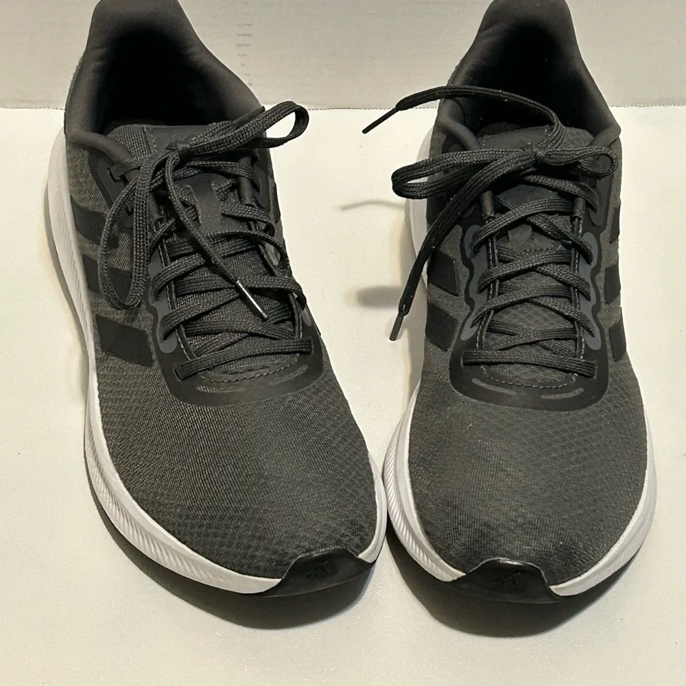 Adidas Charcoal and White Running Shoes